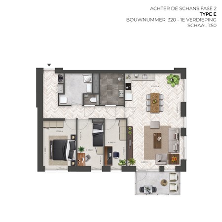 Spits Bouwnummer 320, 4251 RA Werkendam - Plattegrond Type E l 320.jpg