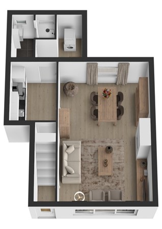 Kerkweg 27, 4255 GA Nieuwendijk - Plattegrond 3D Kerkweg 27 Nieuwendijk NB Begane grond.jpg