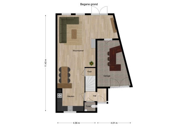 Buitenvaert 19, 5171 MN Kaatsheuvel - 1 - Plattegrond BG.jpg
