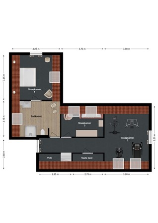 Oude Zeedijk 7, 4271 BD Dussen - Plattegrond Oude Zeedijk 7 Dussen Verdieping.jpg