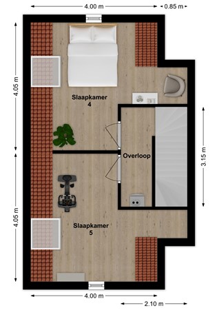 Waaiersluis 21, 4254 VD Sleeuwijk - Plattegrond Waaiersluis 21 Sleeuwijk Zolder.jpg