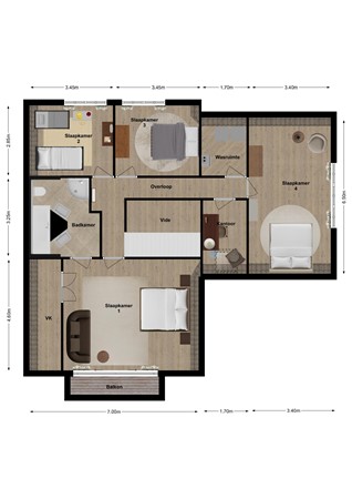 Alb.Schweitzerlaan 9, 4281 LT Andel - Plattegrond Albert Schweitzerlaan 9 Andel Verdieping.jpg