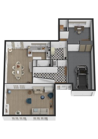 Alb.Schweitzerlaan 9, 4281 LT Andel - Plattegrond 3D Albert Schweitzerlaan 9 Andel Begane grond.jpg