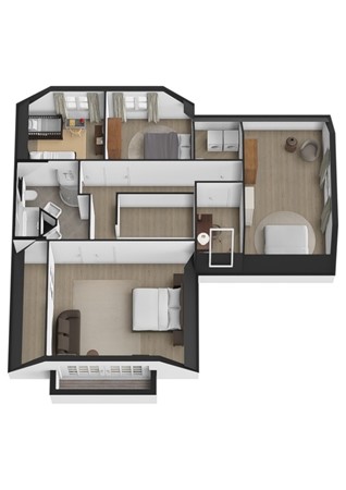 Alb.Schweitzerlaan 9, 4281 LT Andel - Plattegrond 3D Albert Schweitzerlaan 9 Andel Verdieping.jpg