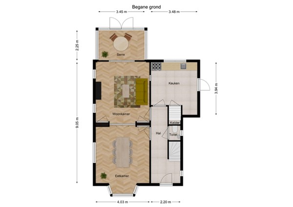 Stationsweg 22, 4924 BP Drimmelen - 1 - Plattegrond BG.jpg