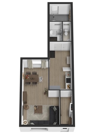 Havenstraat 48, 4251 BD Werkendam - Plattegrod 3D Havenstraat 48 Werkendam Begane grond.jpg