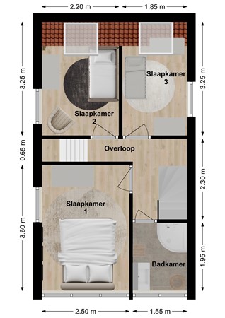 Hoge Maasdijk 74, 4281 NH Andel - Plattegrond Hoge Maasdijk 74 Andel Verdieping.jpg