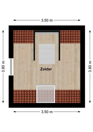 Hoge Maasdijk 74, 4281 NH Andel - Plattegrond Hoge Maasdijk 74 Andel Zolder.jpg