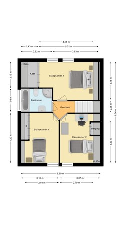 Buitendijk 81A, 4273 GE Hank - Plattegrond Buitendijk 81A Hank Verdieping.jpg