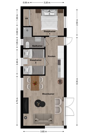 Zaaiwaard 3-163, 5308 JK Aalst - Plattegrond Zaaiwaard 3-48 Aalst GLD.jpg