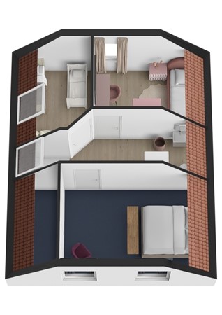 Kammetweg 13, 4281 KJ Andel - Plattegrond 3D Kammetweg 13 Andel Verdieping.jpg