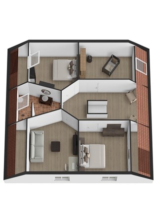 Burgemeester van der Schansstraat 9, 4281 LG Andel - Plattegrond 3D Burgemeester van der Schansstraat 9 Andel Verdieping.jpg