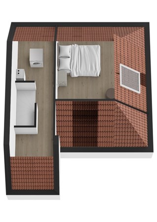 Vissersdijk 1F, 4285 AM Woudrichem - Plattegrond 3D Vissersdijk 1F Woudrichem Zolder.jpg