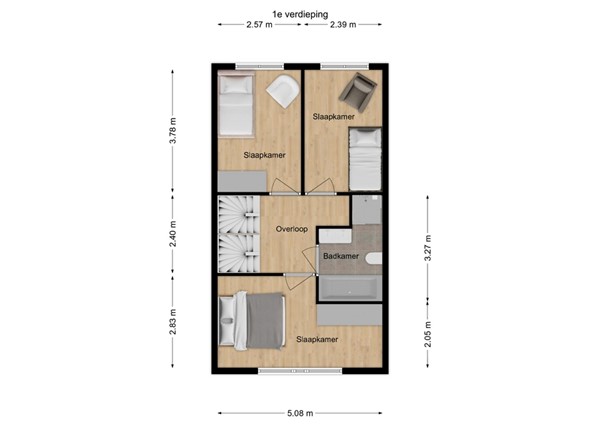 Buitenvaert 2A, 5171 MN Kaatsheuvel - 2 - Plattegrond EV.jpg