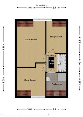 Vogelenzang 21, 5171 WE Kaatsheuvel - Plattegrond eerste verdieping.jpg