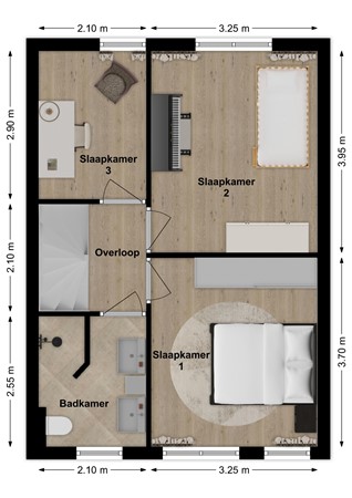 Hoefblad 56, 5684 JP Best - Plattegrond Hoefblad 56 Best Verdieping.jpg