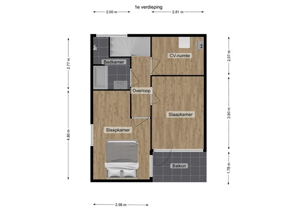 Villa Waterviolier 22, 5146 AM Waalwijk - 20 - Plattegrond EV.jpg