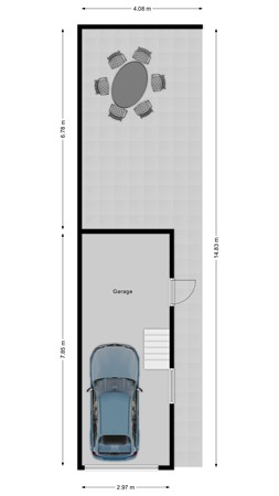 Jagerspad 29, 4284 EC Rijswijk (Nb) - Plattegrond Jagerspad 29 Rijswijk NB Garage Begane grond.jpg