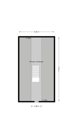 Jagerspad 29, 4284 EC Rijswijk (Nb) - Plattegrond Jagerspad 29 Rijswijk NB Garage Verdieping.jpg
