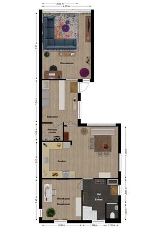 Burgemeester van der Schansstraat 16, 4281 LJ Andel - Plattegrond Burgemeester van der Schansstraat 16 Andel Begane grond.jpg