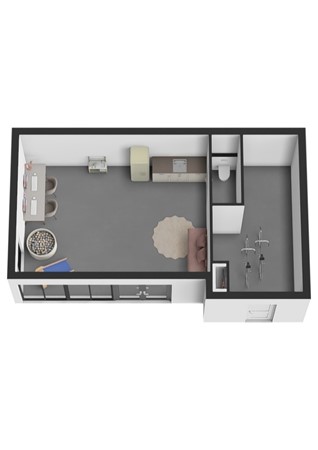Langenhof 23, 4281 NT Andel - Plattegrond 3D Langenhof 23 Andel Bijgebouw.jpg