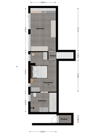 Hoge Maasdijk 27, 4281 NE Andel - Plattegrond Hoge Maasdijk 27 Andel Souterrain.jpg