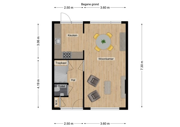 Willem de Zwijgerstraat 3, 5161 HB Sprang-Capelle - 33 - Plattegrond BG.jpg