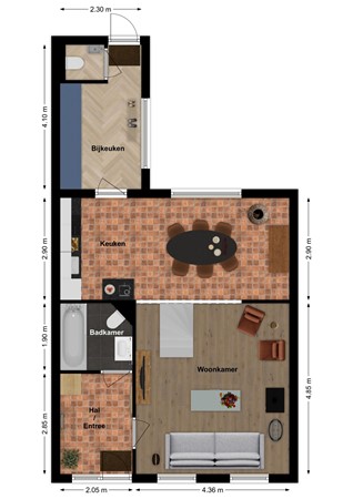 Sasdijk 63, 4251 AD Werkendam - Plattegrond Sasdijk 63 Werkendam Begane grond.jpg
