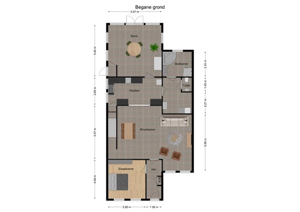 Nieuwstraat 128, 5126 CH Gilze - 1 - Plattegrond BG.jpg