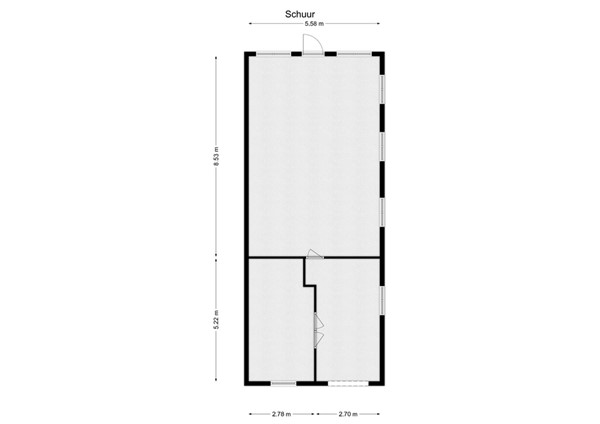 Nieuwstraat 128, 5126 CH Gilze - 3 - Plattegrond Schuur.jpg