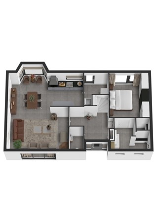 Hofflaan 15, 4281 PC Andel - Plattegrond 3D Hofflaan 15 Andel Begane grond.jpg