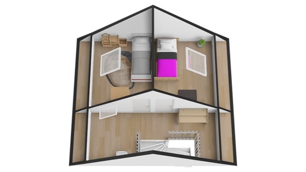 Klaproos 64, 4251 JG Werkendam - Plattegrond 3d zolder.jpg