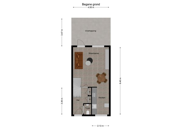 Van Vessemstraat 23, 5142 VN Waalwijk - 1 - Plattegrond BG.jpg