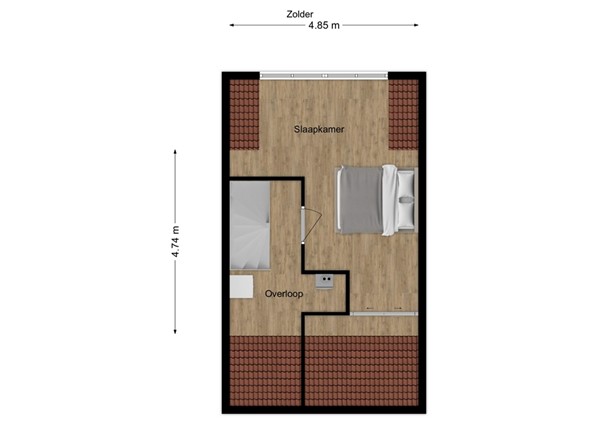 Van Vessemstraat 23, 5142 VN Waalwijk - 3 - Plattegrond Z.jpg