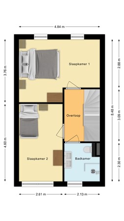 Gulderling 17, 4281 JE Andel - Plattegrond Gulderling 17 Andel Verdieping.jpg