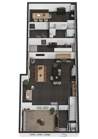 Beukenkampstraat 2, 4251 BJ Werkendam - Plattegrond 3D Beukenkampstraat 2 Werkendam Begane grond.jpg