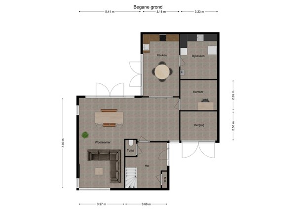 Achter de Hoven 2A, 5161 BT Sprang-Capelle - 1 - Plattegrond BG.jpg