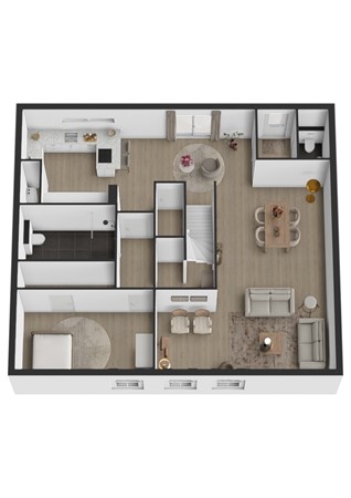 Kerkstraat 9, 4286 BA Almkerk - Plattegrond 3D Kerkstraat 9 Almkerk 1e verdieping.jpg