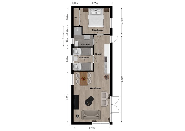 Zaaiwaard 3-121, 5308 JK Aalst - plattegrond zaaiwaard 121.jpg