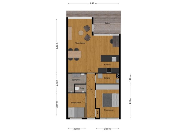 De Gaard 88, 5146 AW Waalwijk - 1 - Plattegrond.jpg