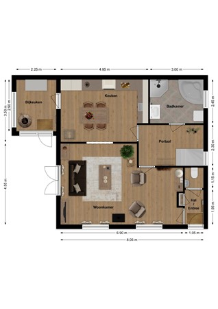 Jan Oomsstraat 27, 5324 BA Ammerzoden - Plattegrond Jan Oomsstraat 27 Ammerzoden Begane grond.jpg
