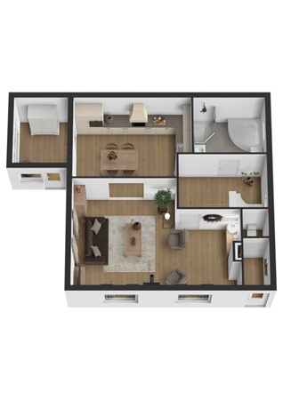 Jan Oomsstraat 27, 5324 BA Ammerzoden - Plattegrond 3D Jan Oomsstraat 27 Ammerzoden Begane grond.jpg