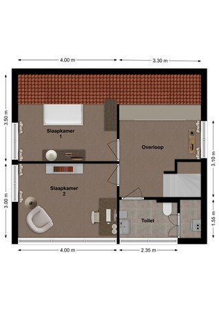 Jan Oomsstraat 27, 5324 BA Ammerzoden - Plattegrond Jan Oomsstraat 27 Ammerzoden Verdieping.jpg