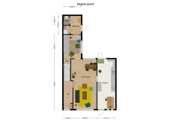 Burgemeester Smeelelaan 24, 5144 AS Waalwijk - 1 - Plattegrond BG.jpg