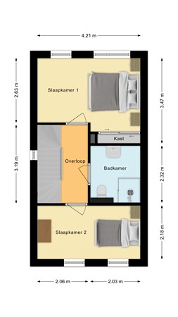 Boerengroen 50, 4281 JH Andel - Plattegrond Boerengroen 50 Andel Verdieping.jpg