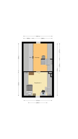 Kastanjelaan 79, 4285 DB Woudrichem - Plattegrond Kastanjelaan 79 Woudrichem Zolder.jpg