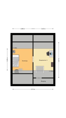 Wethouder de Joodestraat 9, 4285 CC Woudrichem - Plattegrond Wethouder de Joodestraat 9 Woudrichem Zolder.jpg