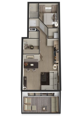 De Riethof 13, 4283 RA Giessen - Plattegrond 3D De Riethof 13 Giessen.jpg