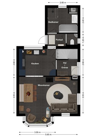 Spijksweer 3, 4251 XR Werkendam - Plattegrond Spijksweer 3 Werkendam Begane grond.jpg