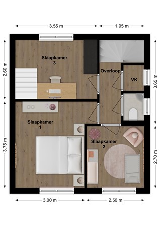 Spijksweer 3, 4251 XR Werkendam - Plattegrond Spijksweer 3 Werkendam Verdieping.jpg